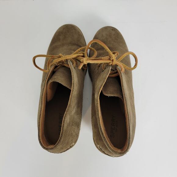 Sperry Stella Prow Women Chukka Boots Size 9 Brown Suede Wedge Heel Ankle Bootie - Picture 5 of 10